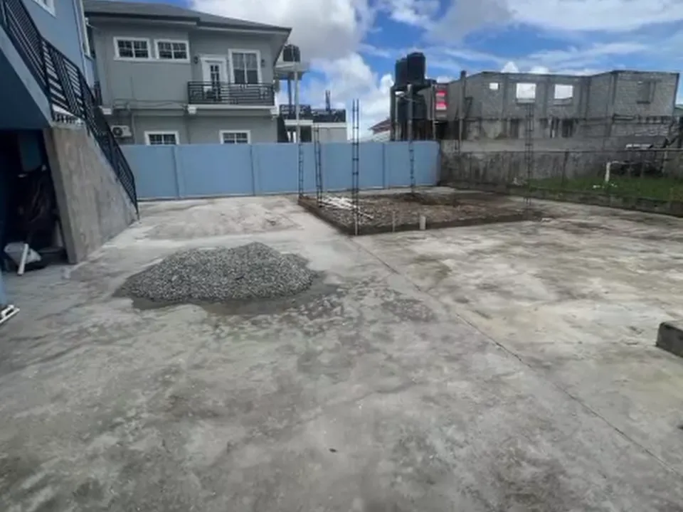 Yard after clean-up and weeding